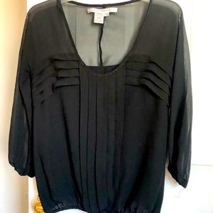 BACK TO THE OFFICE - Black Blouse, Size XS